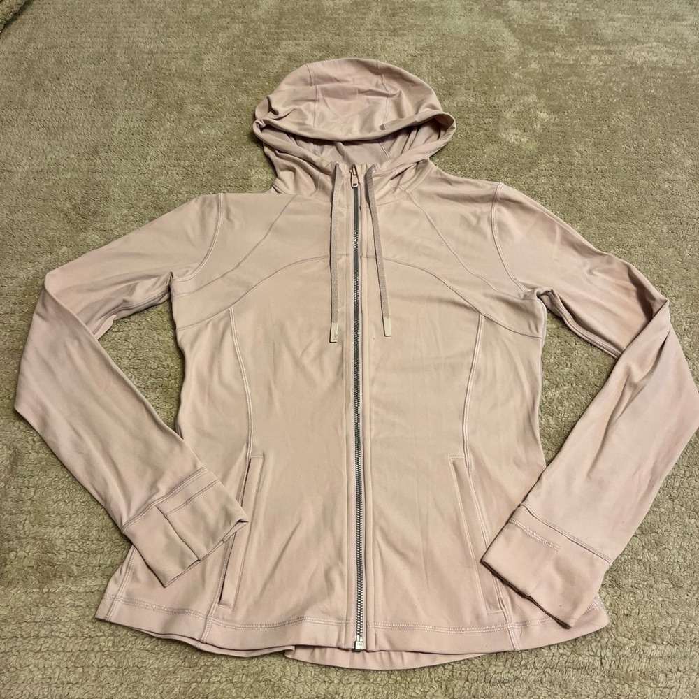 Lululemon Hooded Define Jacket women's size 10 color pink bliss